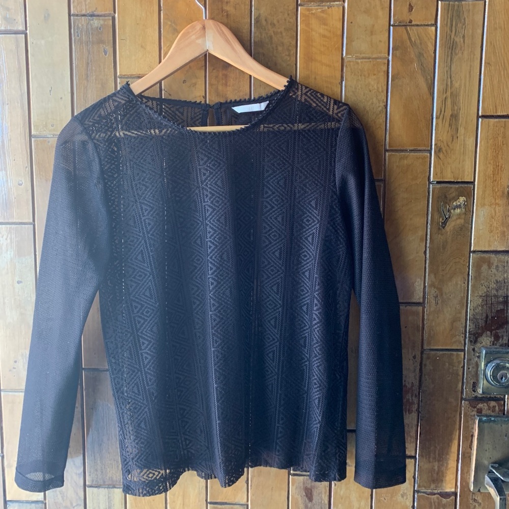 Sheer black Top
